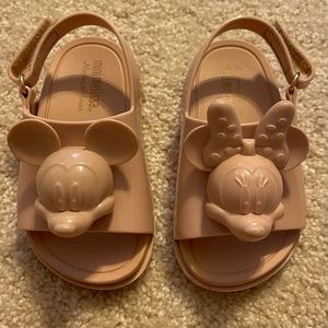 Disney Minnie and Mickey Mouse Mini Melissa Sandals